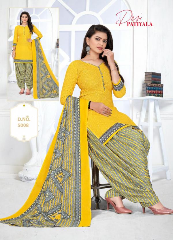 Ganesha Desi Patiyala Vol-5 Cotton Designer Readymade Suit